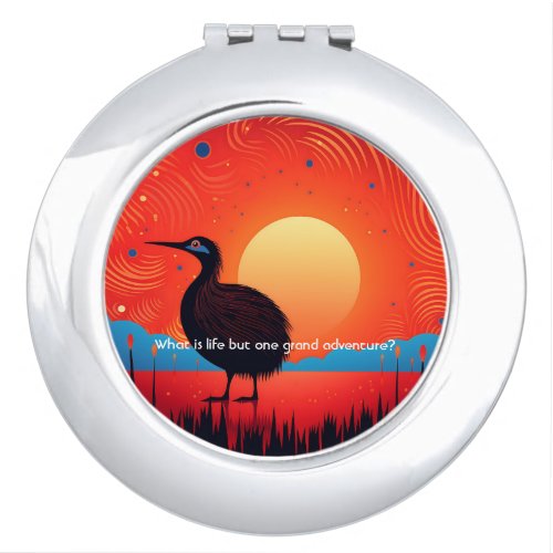 Kiwi at Twilight New Zealands Natural Wonder Compact Mirror