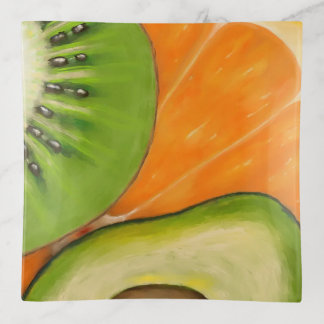 Kiwi Avocado Orange Favorite foods! Trinket Tray