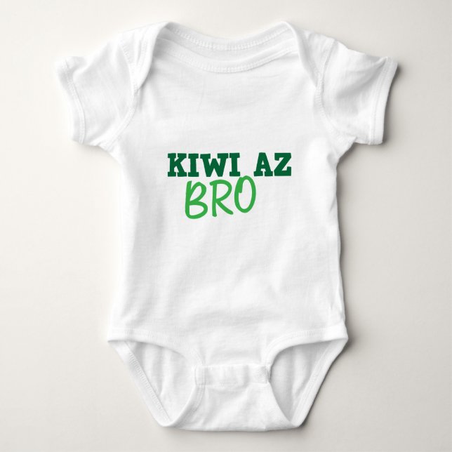 KIWI Az BRO (New Zealand) Baby Bodysuit (Front)