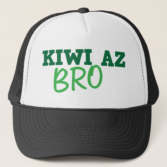 KIWI Az BRO (New Zealand) Trucker Hat (Front)