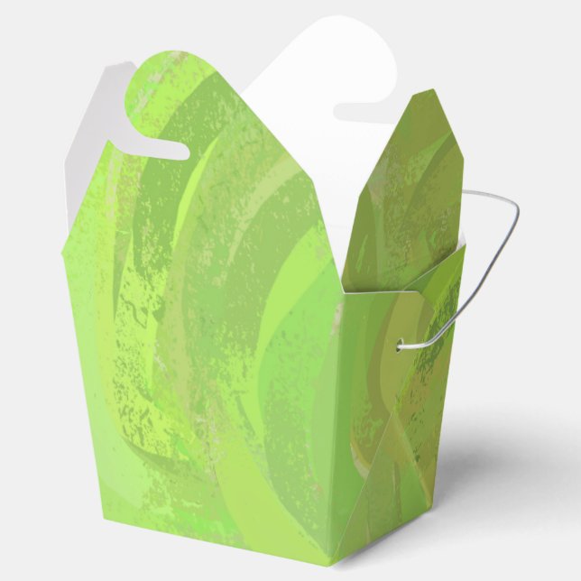 Kiwi Bash Favor Boxes (Opened)