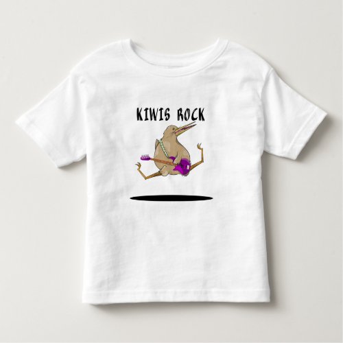 Kiwi Bass Guitar Toddler T_shirt