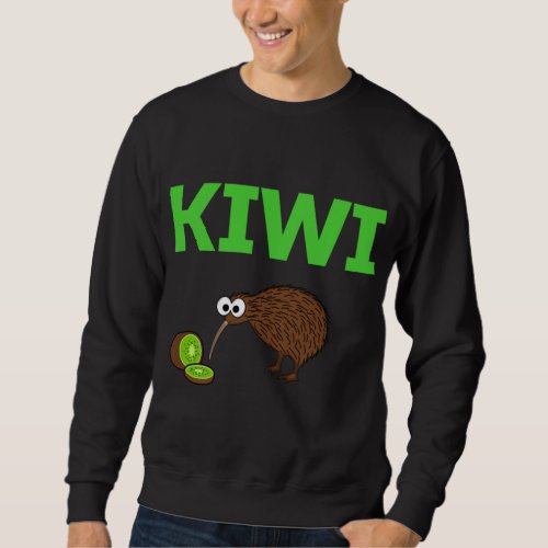 Kiwi Bird and fruit Funny Cute New Zealand Birdwat Sweatshirt