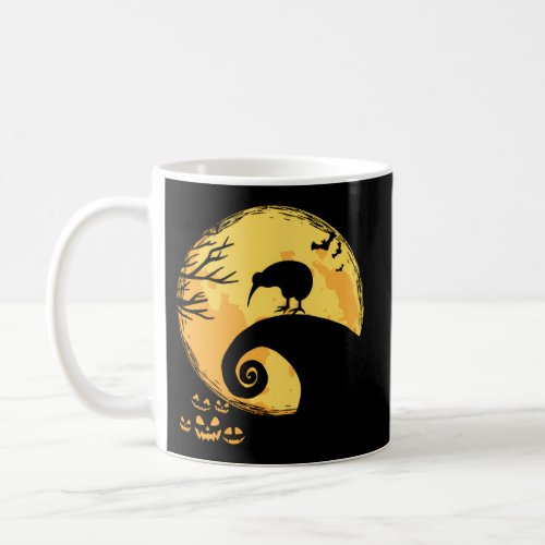 Kiwi Bird And Moon Halloween Coffee Mug