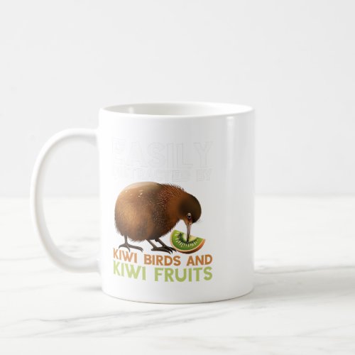 Kiwi Bird Easily Distracted Flightless Bird New Ze Coffee Mug