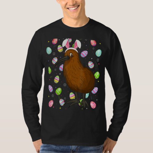 Kiwi Bird   Easter Egg Funny Kiwi Bird Easter Sund T_Shirt
