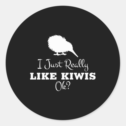 Kiwi Bird For New Zealand Bird Classic Round Sticker