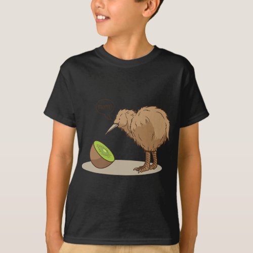 Kiwi Bird Fruit New Zealand Mama Fun T_Shirt