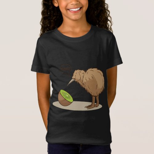 Kiwi Bird Fruit New Zealand Mama Fun T_Shirt