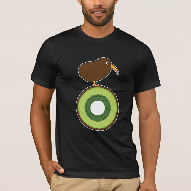 Kiwi Bird Funny Kiwi Fruit Gift T-Shirt (Front)