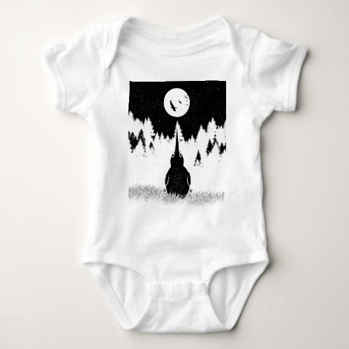 Kiwi bird I wish I could fly Baby Bodysuit