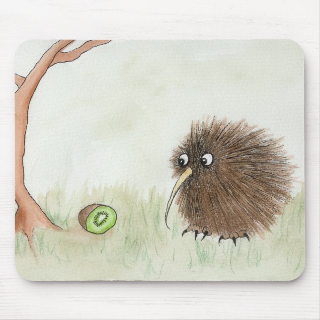 Kiwi Bird & Kiwi Fruit Mouse Pad (Front)