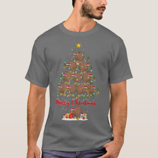 Kiwi Bird Lover Xmas Matching Santa Kiwi Christmas T-Shirt