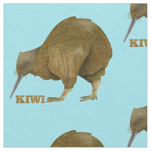 Kiwi bird New Zealand Fabric