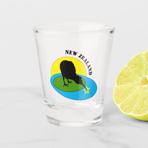 Kiwi Bird  New Zealand party  drinks Shot Glass