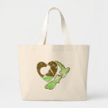 Kiwi Bird New Zealand With A Love Heart Large Tote Bag at Zazzle