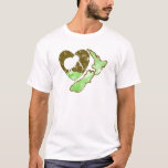 Kiwi Bird New Zealand With A Love Heart T-shirt at Zazzle