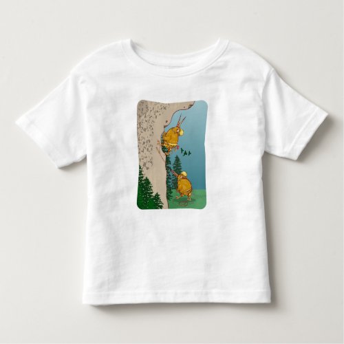 Kiwi Bird rock climbing Toddler T_shirt