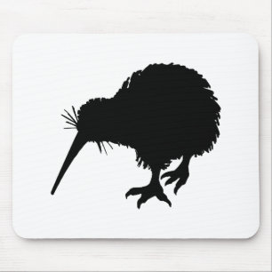 Kiwi Bird Silhouette Mouse Pad