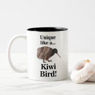 Kiwi Bird Two-Tone Coffee Mug