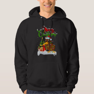 Kiwi Bird   Xmas Decorations Santa Kiwi Bird Chris Hoodie