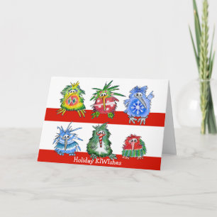 Kiwi Birds Christmas Holiday Card