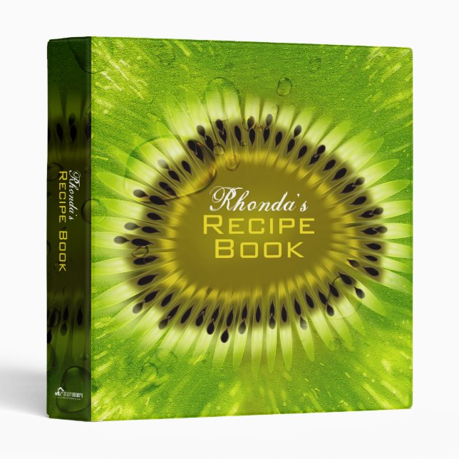 Kiwi Blend 1 Inch Recipe Binder (Front/Spine)