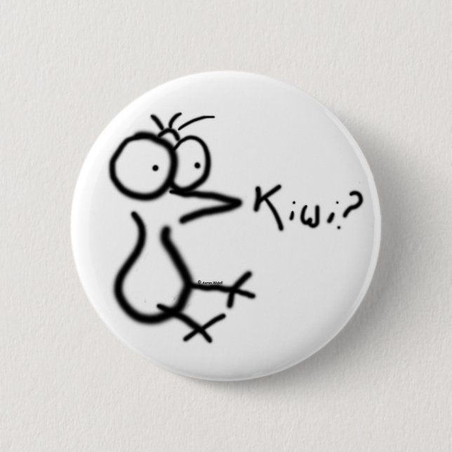 "Kiwi?" Button! Pinback Button (Front)