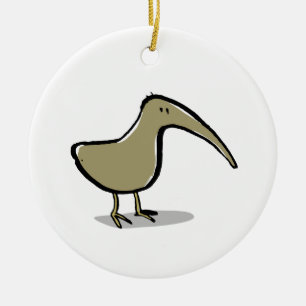 kiwi ceramic ornament
