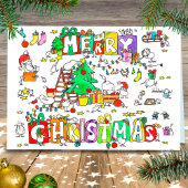 Kiwi Christmas greeting card by Nicole Janes