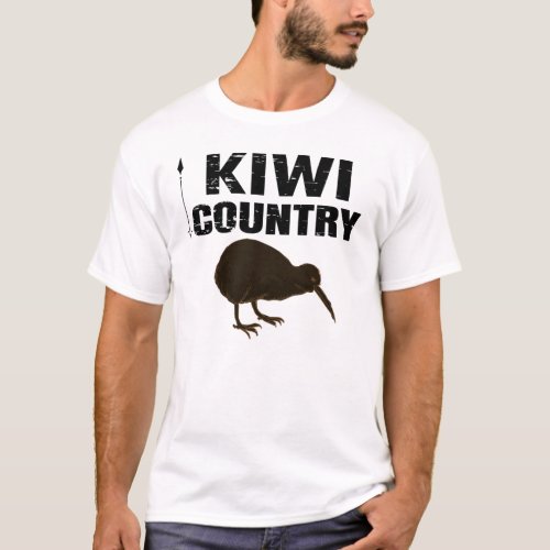 Kiwi Country New Zealand Wildlife National Bird T_Shirt