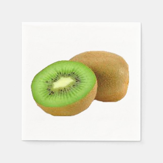 "Kiwi" design paper napkins (Front)