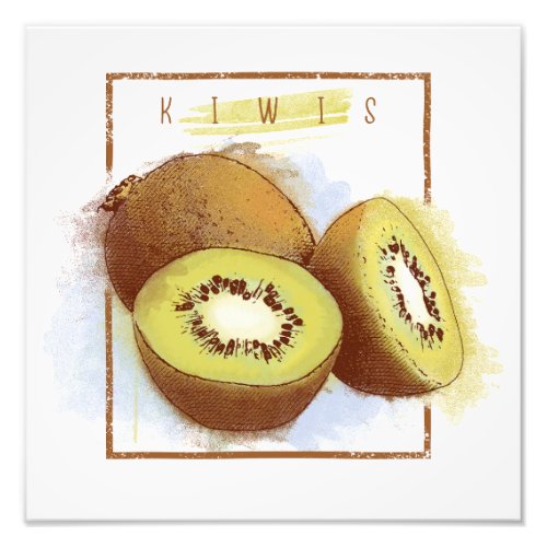 Kiwi design photo print