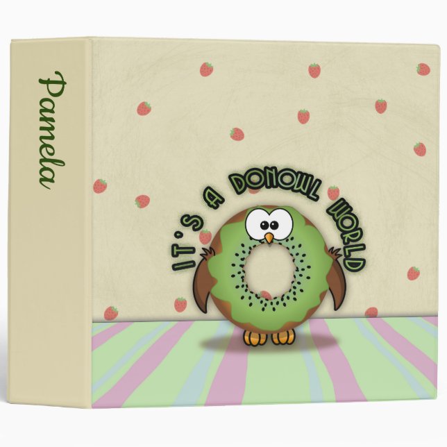 kiwi donowl 3 ring binder (Front/Spine)