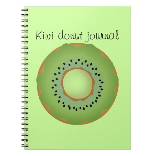 kiwi donut notebook