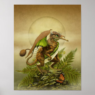 Kiwi Dragon 11x14 (4x6 and up) Poster