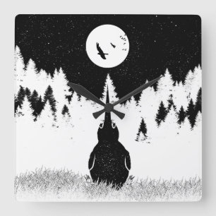 Kiwi Flightless Bird Square Wall Clock