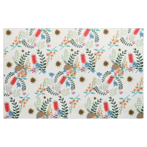 Kiwi Flora Fabric
