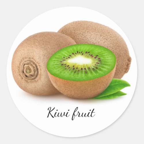 Kiwi fruit classic round sticker