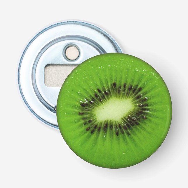 Kiwi Fruit Fresh Slice Bottle Opener (Front)