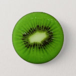 Kiwi Fruit Fresh Slice Button at Zazzle