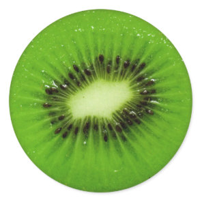 Kiwi Fruit Fresh Slice Classic Round Sticker