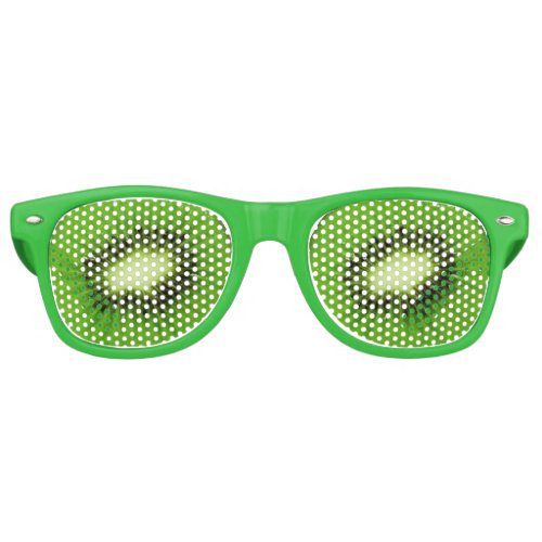 Kiwi Fruit Fresh Slice Retro Sunglasses