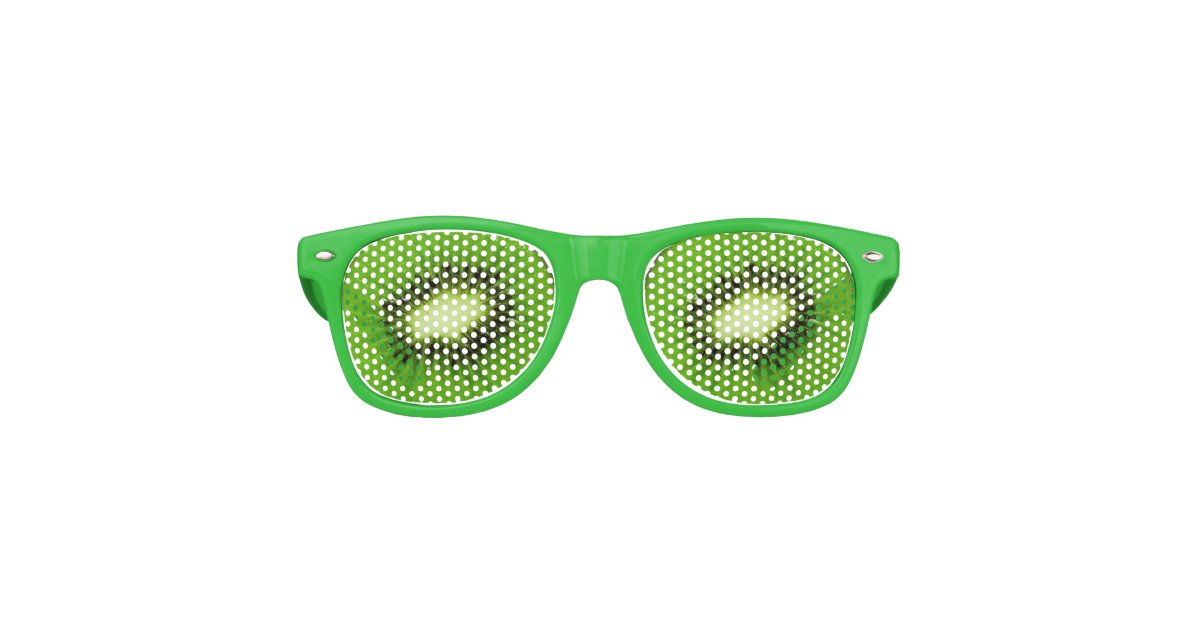Kiwi Fruit Fresh Slice Retro Sunglasses Zazzle