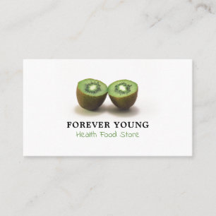 Kiwi Fruit, Health Food Store Business Card