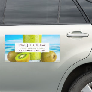 Kiwi Fruit, Juice Bar Car Magnet