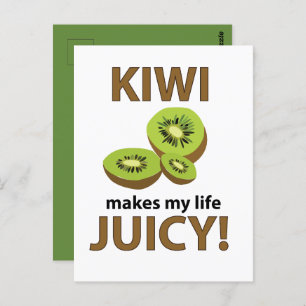 Kiwi Fruit Lover Postcard