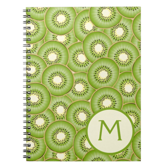 Kiwi Fruit Pattern Notebook (Front)