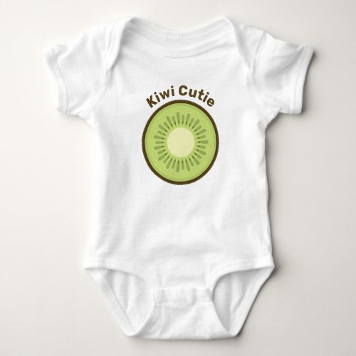 Kiwi Fruit Slice Baby Bodysuit