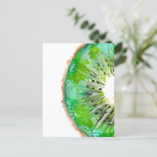 Kiwi Fruit Slice Postcard